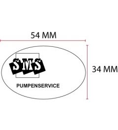 Beispiel Stempelplatte für Trodat Printy 44055 | oval 54x34mm