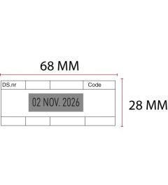 Beispiel Stempelplatte für Trodat Printy 4731 | 68x28mm