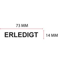 Beispiel Stempelplatte für Trodat Printy 4918 | 73x14mm