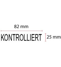 Beispiel Stempelplatte für Trodat Printy 4925 | 82x25mm