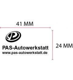 Beispiel Stempelplatte für Trodat Printy 4941 | 41x24mm