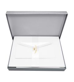 Crown Mill | Silver Line | Box with 25 sheets and 25 envelopes | Laid | 5 Colours | A4
