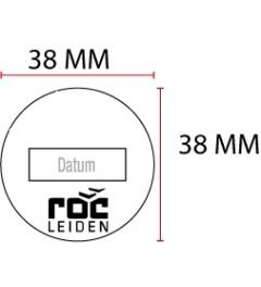 Beispiel Stempelplatte für Trodat Professional 54140 | Ø38mm