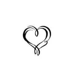 Holzstempel | Stilisiertes Herz