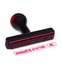 Shiny Duo 1075 | 73x8mm plastic hand stamp