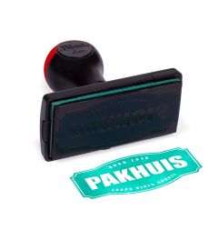 Shiny Duo 3580 | 78x33mm plastic hand stamp