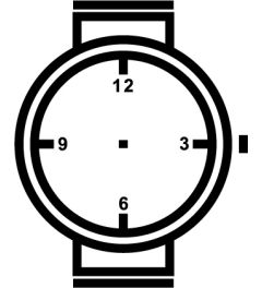 Schoolstempel - klokstempel horloge