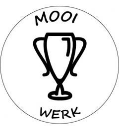 Mooi werk schoolstempel