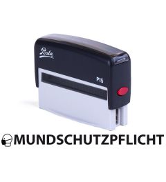 Mundschutzpflicht | Posta P15 | Selbstfärbender Stempel