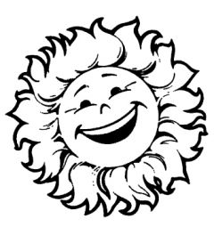 Schoolstempel - Zonnetje