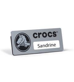 Namensschild | 75x30mm | Aluminium | Personalisierbar | V7530D