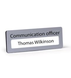 Name Badge | 75x25mm | Aluminium | Customizable | V7525B