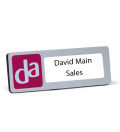 Name Badge | 75x25mm | Aluminium | Customizable | V7525C