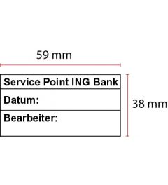 Beispiel Stempelplatte für Trodat Professional 5470 | 59x38mm