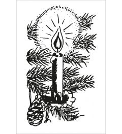 Christmas Candle | Hand Stamp
