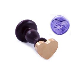 Wax Stamp | Initials| Heart | 30x25mm 