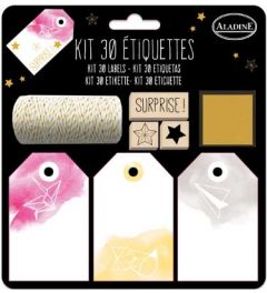 Label Set | 30 labels + stamps and thread