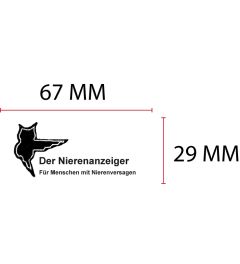 Beispiel Stempelplatte für Posta P50 | 67x29mm
