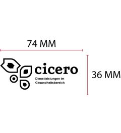 Beispiel Stempelplatte für Posta P60 | 74x36mm