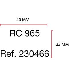 Beispiel Stempelplatte für Posta LL800 | 40x23mm
