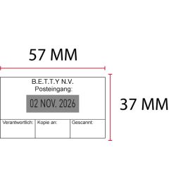 Beispiel Stempelplatte für Posta LL8041 | 57x37mm