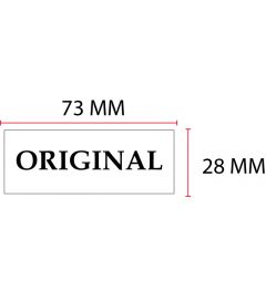 Beispiel Stempelplatte für Posta LL806 | 73x28mm