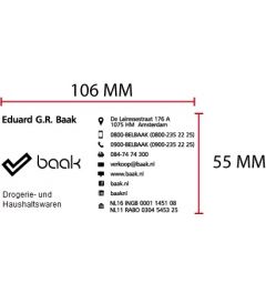 Beispiel Stempelplatte für Posta Eco 39 | 106x55mm