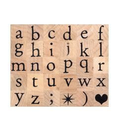 Set Alphabetstempel | Times
