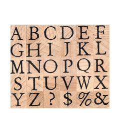 Set Alphabetstempel | Garamond