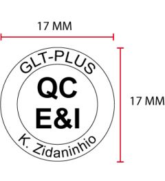 Beispiel Stempelplatte für Colop Printer R17 | Ø17mm
