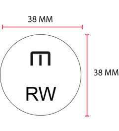 Beispiel Stempelplatte für Posta R40 | Ø38mm