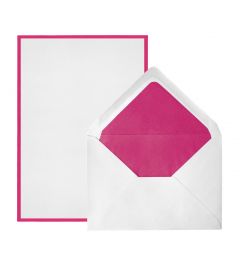 Crown Mill | envelopes and sheets A5 | white - fuchsia