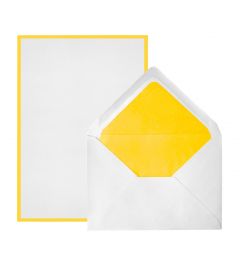 Crown Mill | envelopes and sheets A5 | white - yellow