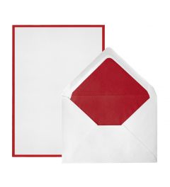 Crown Mill | envelopes and sheets A5 | white - red