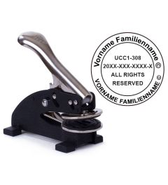 Shiny ED | professionelle Prägepresse | Initialen | Ø40mm