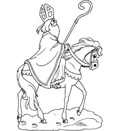 Nikolausstempel | Nikolaus mit Pferd