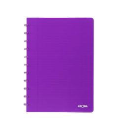 Atoma | Notebook System | Robust transparent | A4 | purple