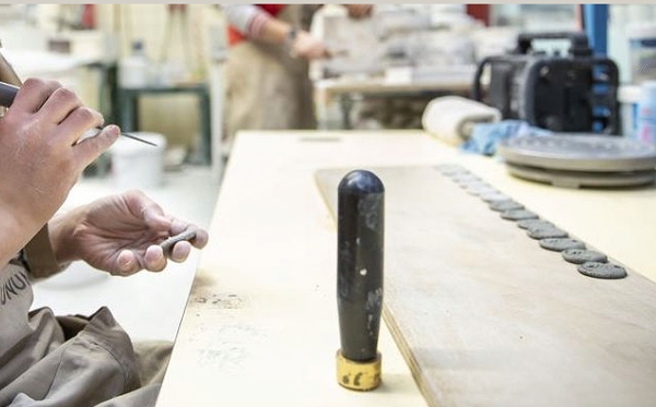 Posta stamp for ceramics